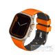 Uniq Linus Airosoft Apple Watch 42/44/45/49mm szilikon szíj, narancs