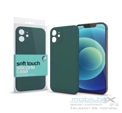 Xprotector Soft Touch szilikon tok Slim Apple iPhone 15, sötétzöld