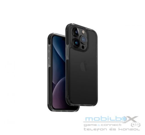 Uniq Combat Apple iPhone 15 Pro Max Szilikon tok, karbon fekete