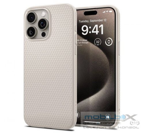 Spigen Liquid Air Apple iPhone 15 Pro Max tok, Matte White, fehér