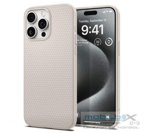 Spigen Liquid Air Apple iPhone 15 Pro tok, bézs