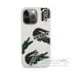 Lacoste Allover Pattern iPhone 13 Pro szilikon tok, fehér