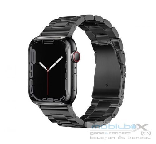 Forcell FA10 Apple Watch 38/40/41mm fém szíj, fekete