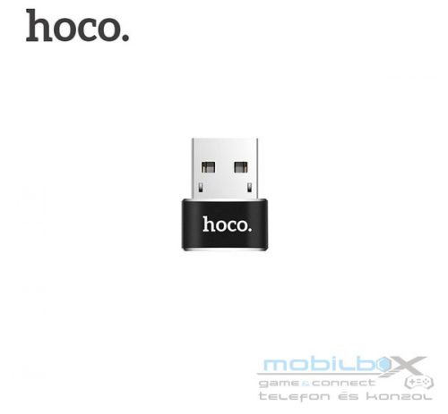 Hoco UA6 OTG adapter USB A - Type C, fekete