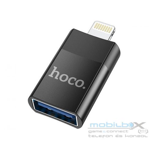 Hoco UA17 OTG adapter USB A- Lightning, fekete