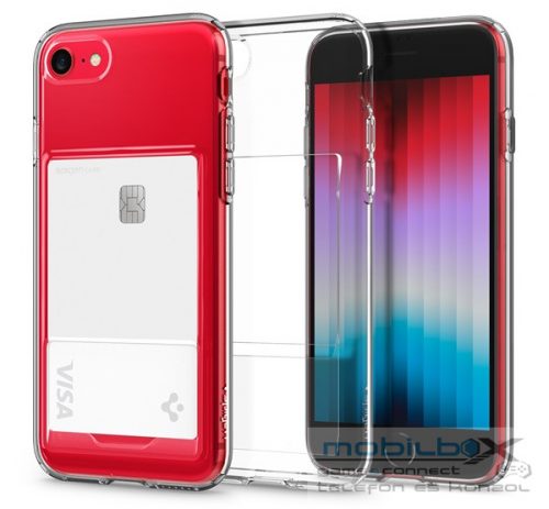 Spigen Crystal Slot Apple iPhone SE (2022/2020)/8/7 tok, Crystal Clear, átlátszó