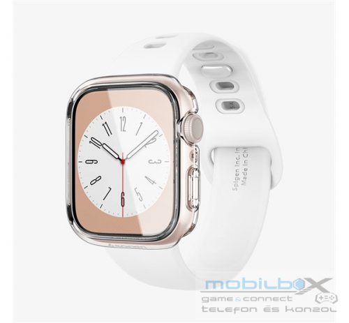 Spigen Ultra Hybrid Apple Watch 9/8/7 (45mm) Crystal Clear tok, átlátszó