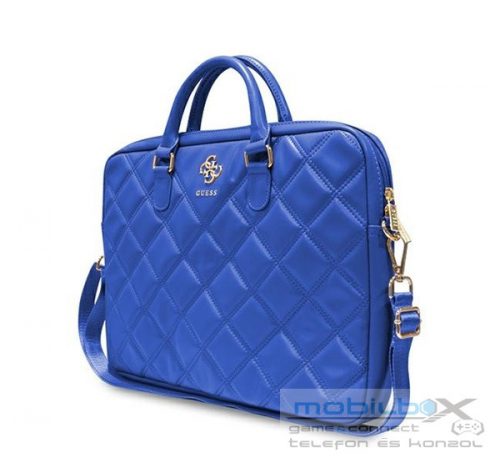 Guess Quilted 4G GUCB15ZPSQSSGB 16" tablet táska, kék 