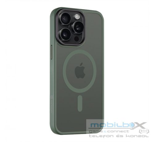 Tactical MagForce Hyperstealth Apple iPhone 15 Pro Max Magsafe hátlap tok, zöld