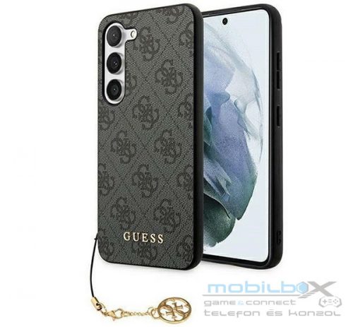 Guess 4G Charms Collection Samsung Galaxy A35 hátlap tok, fekete, CSA35GF4GGR