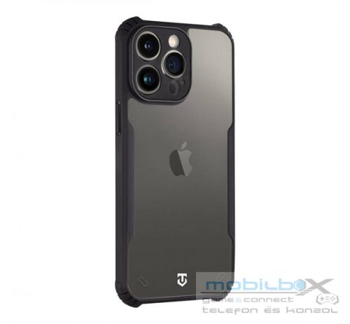 Tactical Quantum Stealth Apple iPhone 14 Pro Max hátlap tok, átlátszó/fekete