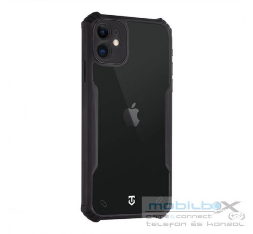 Tactical Quantum Stealth Apple iPhone 11 hátlap tok, átlátszó/fekete