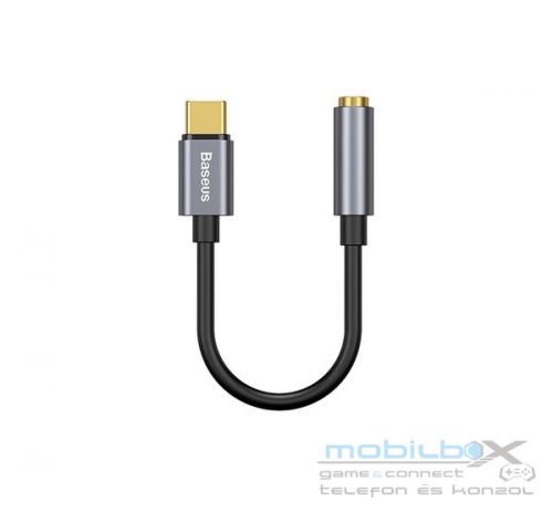 Baseus L54 USB Type-C audioadapter + 3,5 mm-es mini jack csatlakozó, szürke