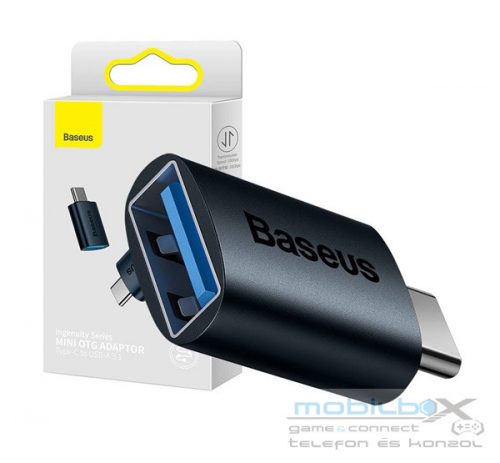 Baseus Ingenuity USB Type-C-USB-A OTG adapter, kék