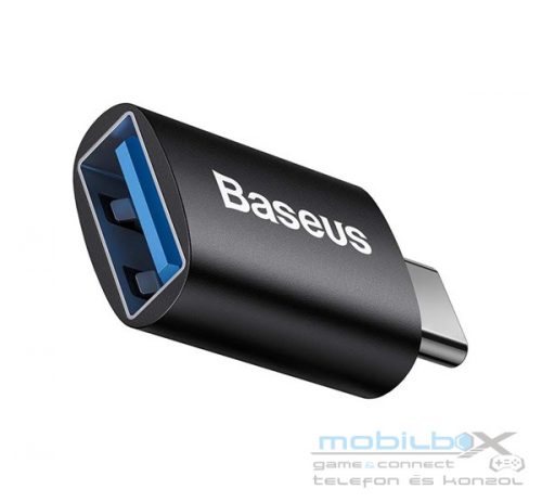 Baseus Ingenuity USB Type-C-USB-A OTG adapter, fekete