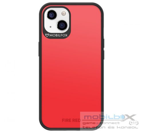 Mobilfox Apple iPhone 13 full-shock 3.0 hátlap tok, Fire Red