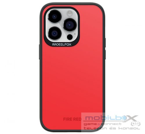 Mobilfox Apple iPhone 14 pro full-shock 3.0 hátlap tok, Fire Red