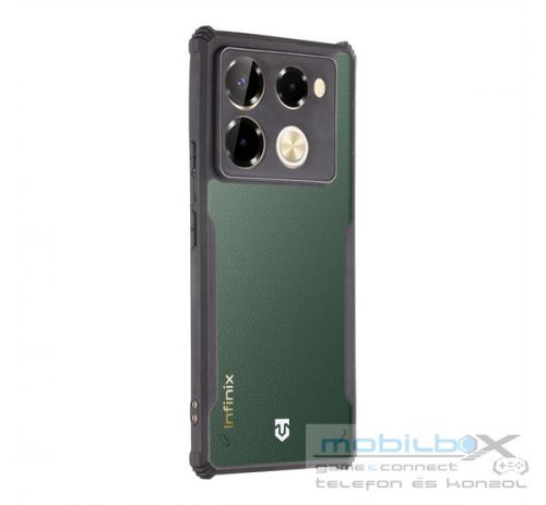 Tactical Quantum Stealth Infinix Note 40 Pro 4G hátlap tok, átlátszó/fekete