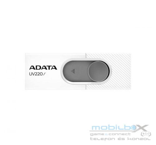 ADATA Pendrive 64GB, UV220, Fehér-szürke