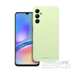   Roar Samsung Galaxy A05s prémium szilikon tok velúr béléssel, világoszöld