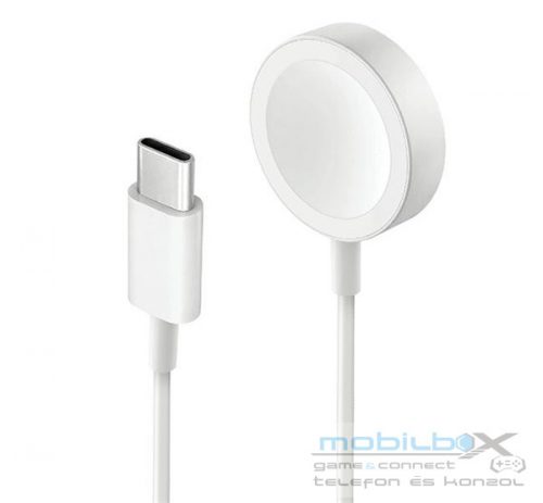 Energea Bazic GoCharge Type-C Apple Watch vezetéknélküli töltő, 1m, 2.5W, fehér