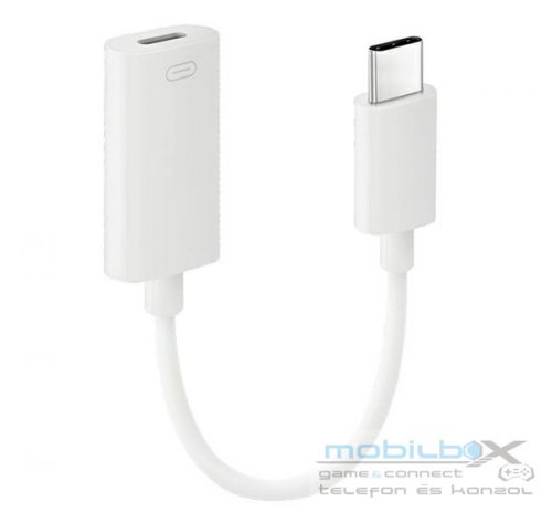 Energea Bazic GoCharge Type-C / Lightning adapter, 27W, fehér (Apple CarPlay támogatással)