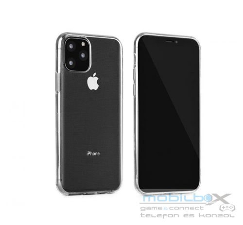 0,5mm Ultra Slim iPhone 15 Pro Max szilikon hátlap tok, átlátszó