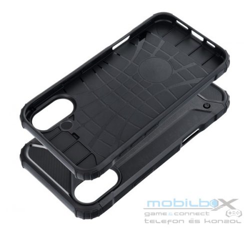 Forcell Armor hátlap tok, Apple iPhone 16 Plus, fekete