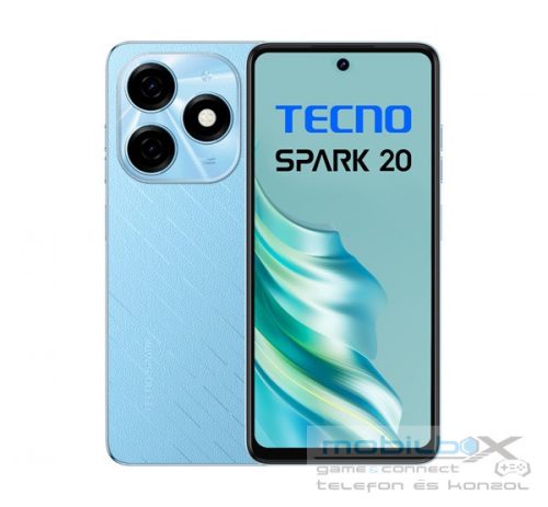 Tecno Spark 20 8/256GB okostelefon, Magic Skin Blue (kék)