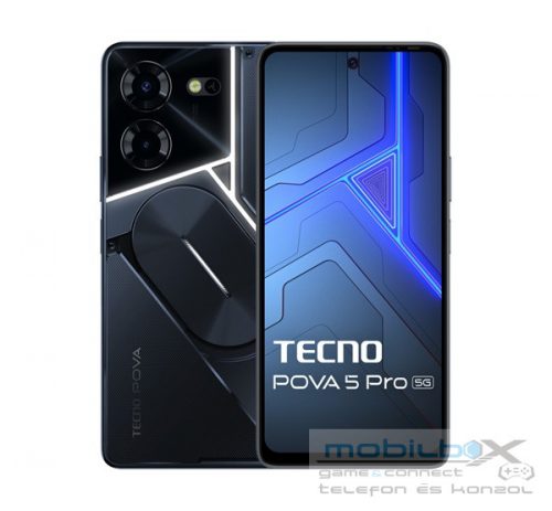 Tecno Pova 5 Pro 5G 8/256GB okostelefon, Dark Illusion (fekete)