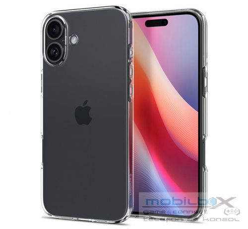 Spigen Liquid Crystal iPhone 16 Plus tok, Crystal Clear, átlátszó ACS08064