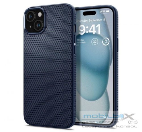 Spigen Liquid Air iPhone 16 tok, Navy Blue, kék ACS08195