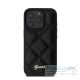 Guess PU Leather Quilted Apple iPhone 16 Pro hátlap tok, fekete