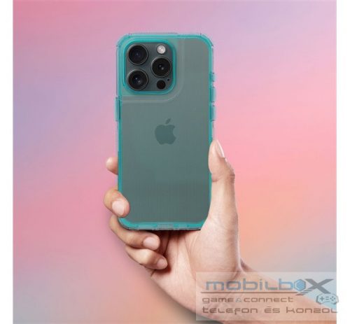 Matrix Apple iPhone 13 Pro hátlap tok kameravédő peremmel, zöld/menta