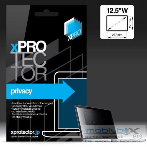 XPRO™ Privacy kijelzővédő fólia Laptop 12.5″ W 277x156mm