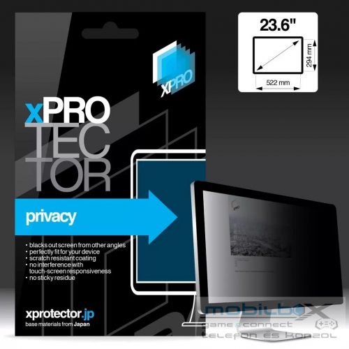 XPRO Privacy kijelzővédő fólia Monitor 23.6″ 522x294mm