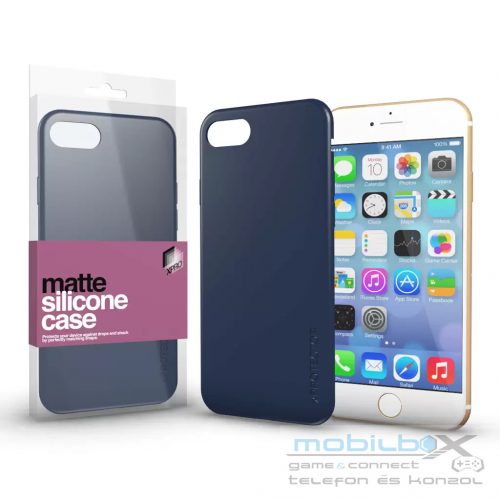 XPRO™ Szilikon matte tok ultravékony sötétkék Apple iPhone 7 / 8 / SE 2020 / SE 2022 készülékhez