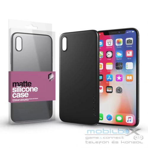 XPRO™ Szilikon matte tok ultravékony fekete Apple iPhone X készülékhez