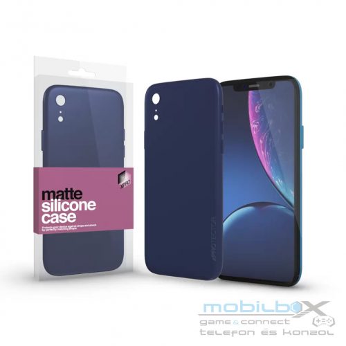 XPRO™ Szilikon matte tok ultravékony sötétkék Apple iPhone Xr készülékhez