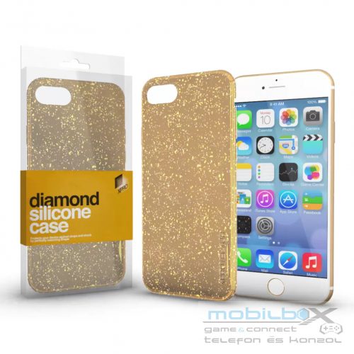 XPRO™ Szilikon tok Diamond Arany Apple iPhone Xs Max készülékhez