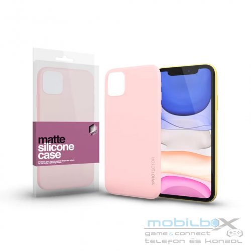 XPRO™ Szilikon matte tok ultravékony Púder pink Apple iPhone 11 készülékhez