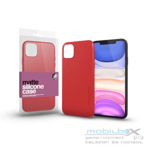 XPRO™ Szilikon matte tok ultravékony korallpiros Apple iPhone 11 Pro készülékhez