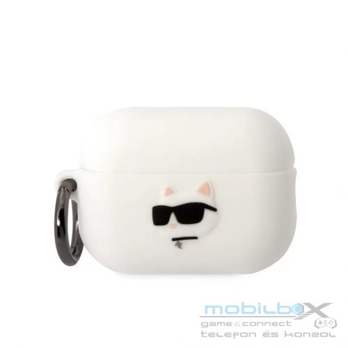 Karl Lagerfeld tok fehér KLAP2RUNCHH Airpods Pro készülékhez