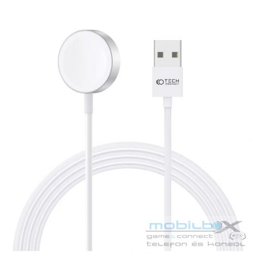 Tech-Protect UltraBoost Apple Watch töltő USB-A csatlakozóval, White