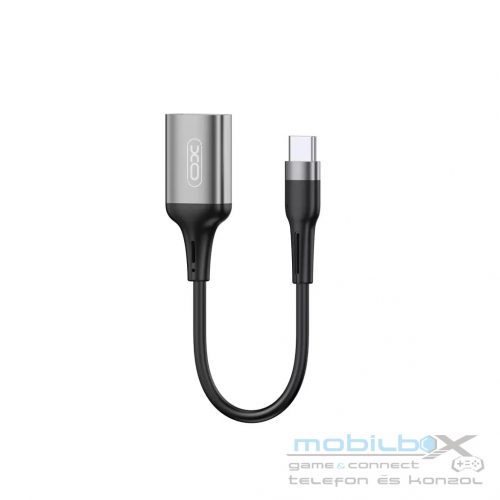 XO Adapter OTG NB201 Type-C to USB-A 150mm fekete