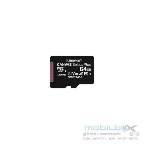 Kingston Canvas Select Plus SDCS2 64 GB Class 10/UHS-I (U1) microSDXC