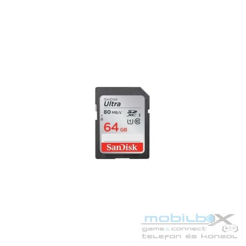 Western Digital SanDisk Ultra 64 GB Class 10/UHS-I (U1) SDXC - 80 MB/s