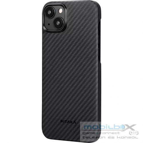 Pitaka MagEZ Case 4 Black / Grey Twill 1500D Apple iPhone 15 készülékhez - MagSafe rögzítéssel