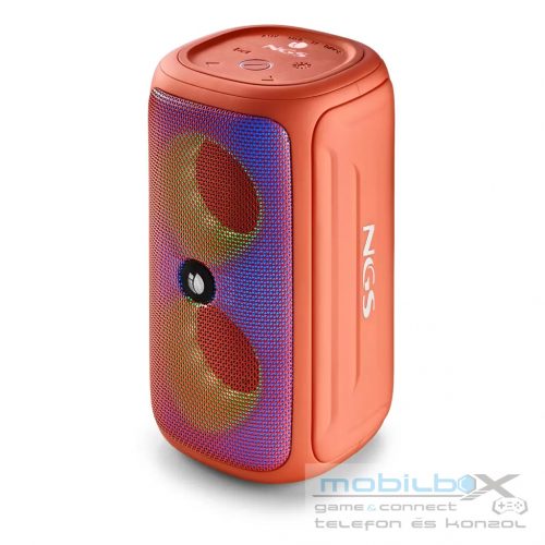 NGS Roller Beast Coral Bluetooth Hangszóró IPX5 32W - BT / USB / TF / AUX IN - TWS