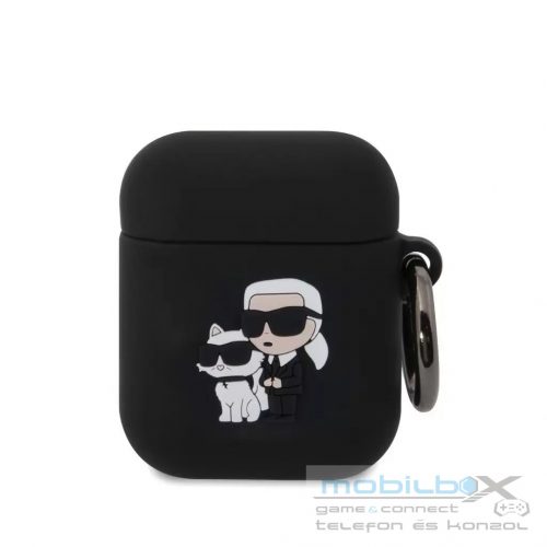 Karl Lagerfeld tok fekete KLA2RUNKC Airpods 1 / Airpods 2 készülékhez